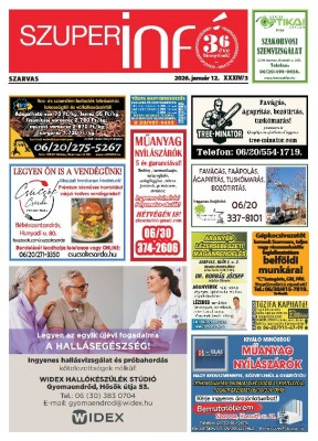 Szuperinfó Szarvas 1-4