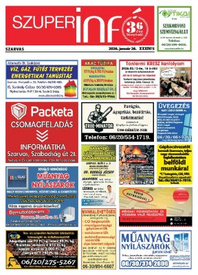 Szuperinfó Szarvas 1-3-4-6. oldalak