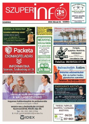 Szuperinfó Szarvas 1,3,4. oldal